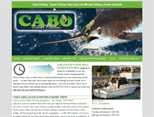 Tablet Screenshot of fishingcharterscabo.com